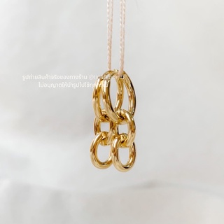 FAV TINARI 69 stainless gold mini hoops ต่างหูห่วง ต่างหูทอง ต่างหู ตุ้มหู ตุ้มหูห่วง