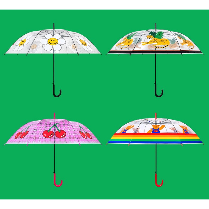 Wiggle Wiggle Transparent Umbrella ร่มใส