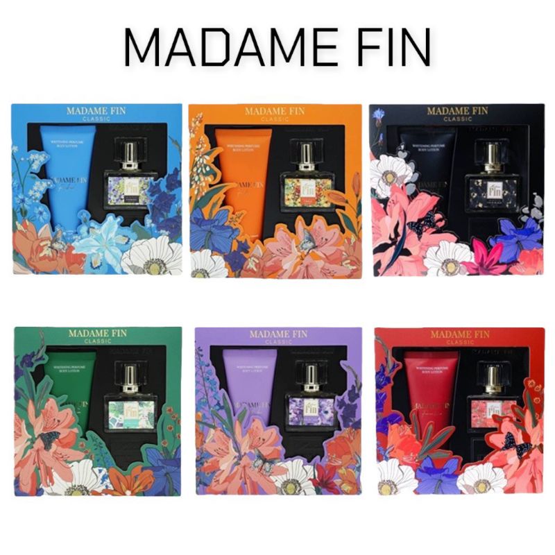 0MADAME FIN คลาสิก box set (น้ำหอมคลาสิก+โลชั่นมาดามฟิน) 🔥 มาดาม