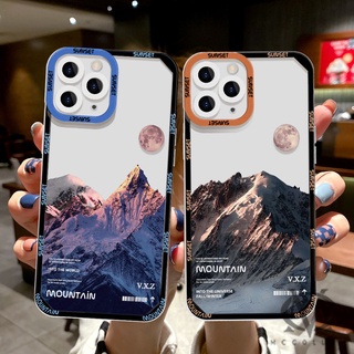 เคสโทรศัพท์มือถือ TPU ใส กันกระแทก ลายภูเขา ดวงจันทร์ สําหรับ Vivo Y20 Y21 Y17 Y11 Y12 Y15 Y15S Y30 Y95 Y91 Y91C Y93 Y90 V23 V23e S12 Y3 Y12S Y32 Y20T Y31 Y51 S12 U3 S10E Y33S Y21T Y32 2022