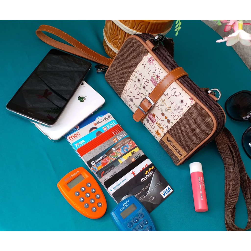 กระเป ๋ าสตางค ์ อัจฉริยะ vcode 2-zipper ใหม ่ ล ่ าสุด