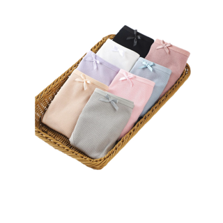 MYT รหัส 0612# กางเกงในน่ารัก มีโบว์ สไตล์นักเรียนญี่ปุ่น ราคาถูกที่สุดในโลก มีหลากสีให้เลือก