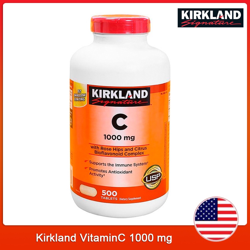 Kirkland Vitamin C 1000 mg 500 เม็ดวิตามินนำเข้าจากUSAวิตามินซีนำเข้า ...