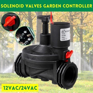 Solenoid Valve โซลินอยด์วาล์ว 12V DC แรงดันน้ำ 0.2-10bar โซลินอยวาล์วเกลียวใน ขนาด 1 นิ้ว(8หุน) - NC Normally Close