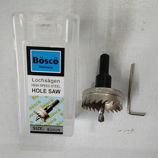 โฮซอลเจาะเหล็ก มิเนียม พลาสติก Bosco