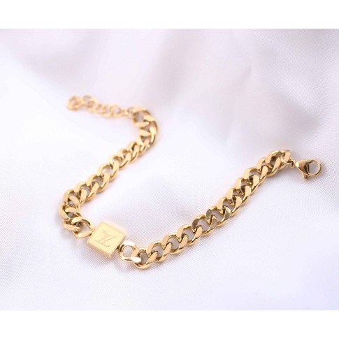LV ALPHABET TITAN CHAIN BRACELET