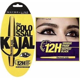 อายไลเนอร์สีดำติดทนนานต้องลองค่ะ MAYBELLINE The Colossal Kajal Eyeliner