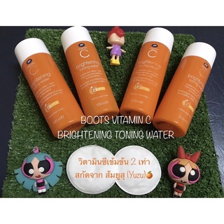 โทนเนอร์ Boots Vitamin C Brightening Toning Water 100 มล.