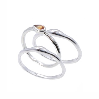แหวนพลอย ORANGE SAPPHIRE R-OSP0002-RH
