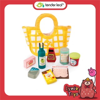 Tender Leaf Toys ของเล่นไม้ ของเล่นบทบาทสมมติ กระเป๋าช้อปปิ้งอเนกประสงค์ Grocery Bag