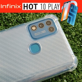 ฟิล์มหลังกันรอย (คละลาย) สำหรับ Infinix Hot 10 Play