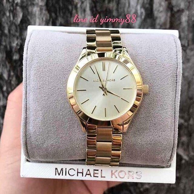 Michael Kors Women's Mini Slim Runway Gold- Tone Watch MK3512