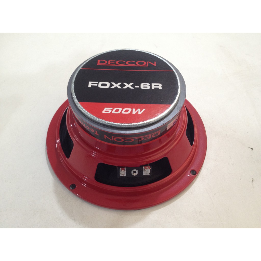 ดอกลำโพง 6.5 นิ้ว ดอกลำโพงDECCON FOXX-6R 6.5" 500 W Watts Impedance 4 OHM Freq.Range 100 Hz - 8 KHz 