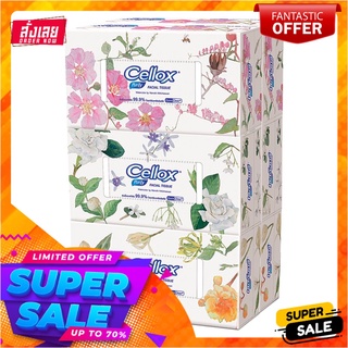 เซลล็อกซ์ พิวริฟาย ฟลาวเวอร์ กระดาษเช็ดหน้า 140 แผ่น x 6 กล่องCellox Purify Flower Facial Tissue 140 sheets x 6 Boxes