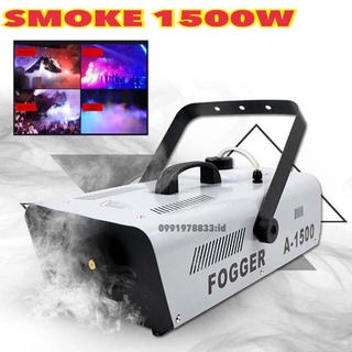 Smoke 1500W  Fog machine สโมค 1500W มีรีโมทคอนโทรล เครื่องสโมคทำควัน ทำไดรไอซ์