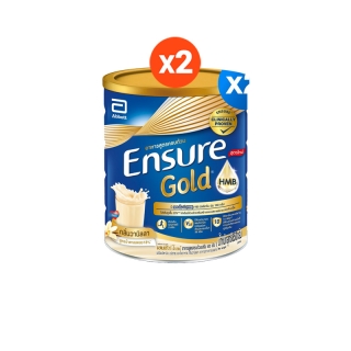 [สูตรใหม่] Ensure Gold เอนชัวร์ โกลด์ วานิลลา 850g 2 กระป๋อง Ensure Gold Vanilla 850g x2 อาหารเสริมสูตรครบถ้วน