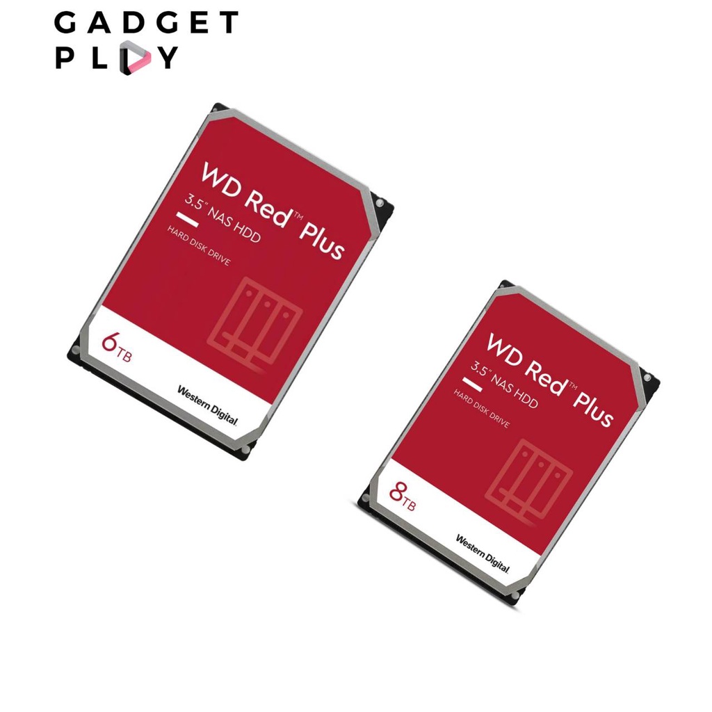 [กรุงเทพฯ ด่วน 1 ชั่วโมง]WD 6 TB 6GB/s 128MB / 8TB HDD 6GB/s 256MB WD RED PLUS  SATA3 ประกันศูนย์ไทย
