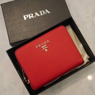 กระเป๋าสตางค์ใบสั้นแบรนด์ Prada แท้ 🍭