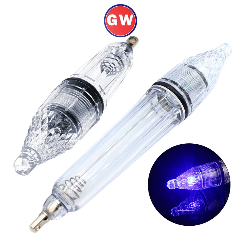 1 ชิ้น led เหยื่อตกปลา ไฟกลางคืน ใช้แบตเตอรี่ เรืองแสง แบบพกพา ใต้น้ํา ดึงดูดปลา โคมไฟกลางแจ้ง ไฟ led