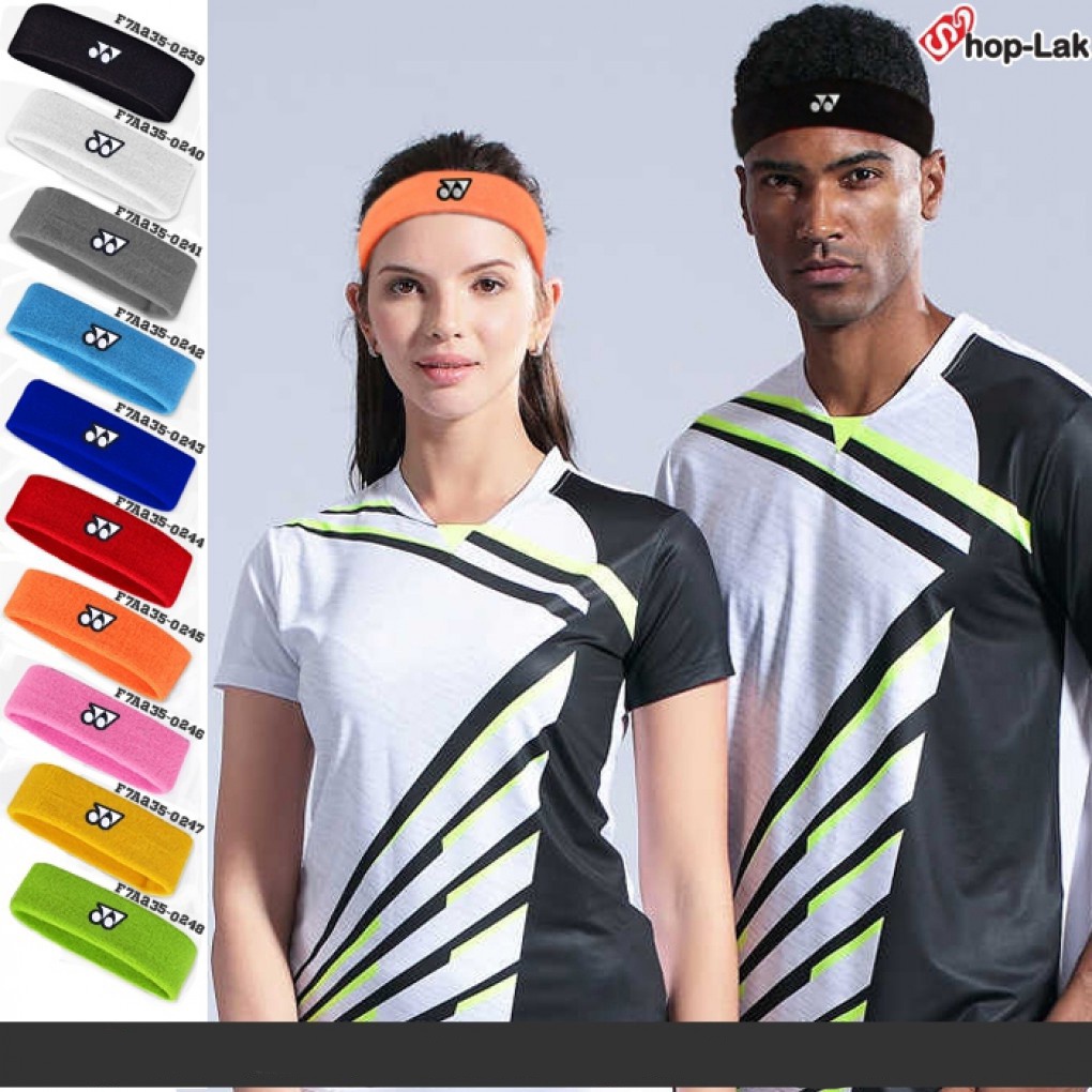 ผ้าคาดศีรษะ ผ้าคาดผม นักเทนนีส หรือ แบตมินตัน ปัก YONEX ผ้าคาดหัวซับเหงื่อ กันเหงื่อได้อย่างดี