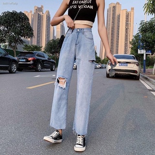 ยีนส์ผู้หญิงwomens jeans▣Sweet ❣️  กางเกงยีนส์เกาหลี ขาขาด ขาดกว้าง สองฝั่ง สไตล์ ไทยนิยม  ทรงบอย 631 ก