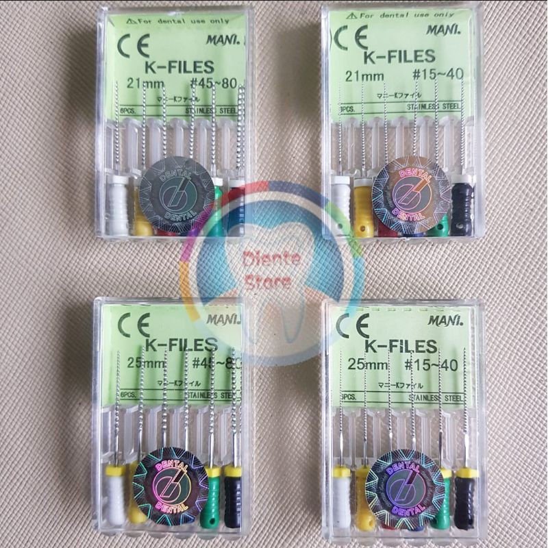 K FILE / KFILE 15 -40 / 45-80 /21 mm /25 mm ENDO FILE DENTAL (MN)
