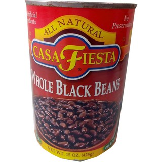 Casa Fiesta Whole Black Beans 454g คาซ่าเฟียสต้าถั่วดำทั้งเมล็ด 454 กรัม