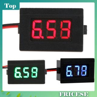 ( Fricese ) 0 . 36 Led โวลต์มิเตอร์ดิจิตอล Dc 4 . 5-30 V Two Line Volt Meter