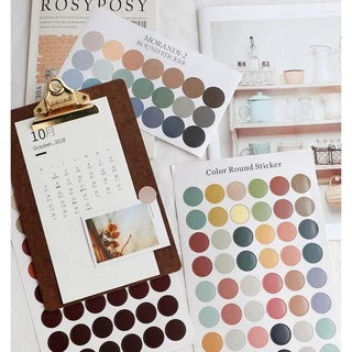 สติ๊กเกอร์วงกลม ไดคัท หน้าอีโมชั่น จุดกลม ตกแต่งไดอารี่ DIY✔️พร้อมส่ง สติกเกอร์ สติ๊กเกอร์เฉดสี