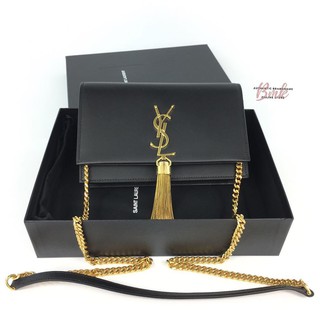 brandmekeerati กระเป๋า [ In-Stock] •• New•• YSL Chain Wallet 02