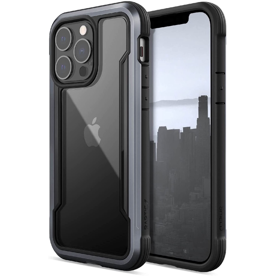 X-doria Shield  Compatible with iPhone 13  Case, Shock Absorbing Protection, Durable Aluminum Frame, 10ft Drop Tested, F