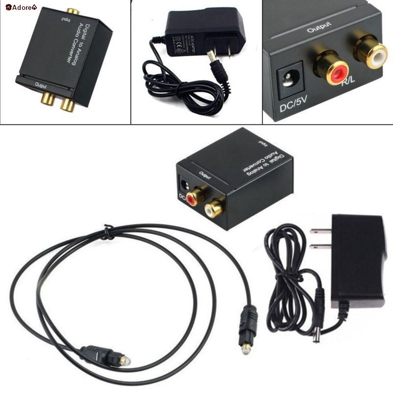 Adore♤Optical Coaxial Toslink Digital to Analog Audio Converter Adapter ...