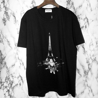 เสื้อยืด SAINT LAURENT [NEW] Unisex ของใหม่มาแรง [Limited Edition]