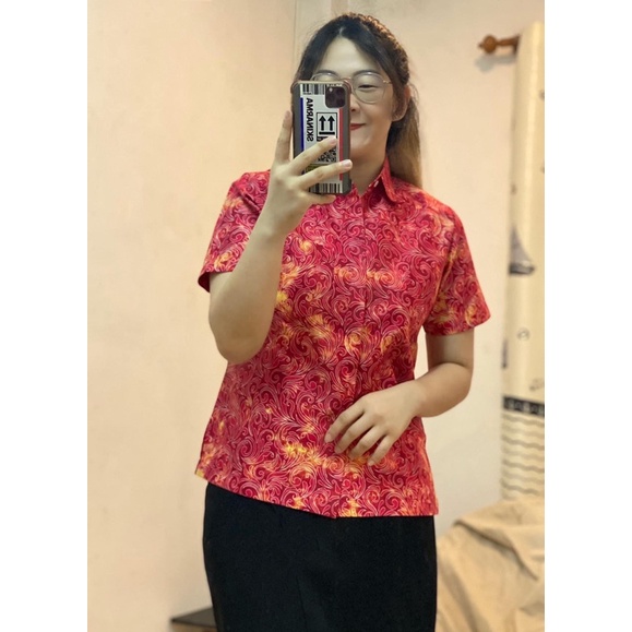 เสื้ออัดกาว ผ้าไทย อยู่ทรงสวย ไม่ยับ