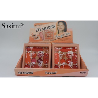 SASIMI EYESHADOW พาเลทอายแชโดว์ 8 สี พร้อมบลัชออน 4 สี