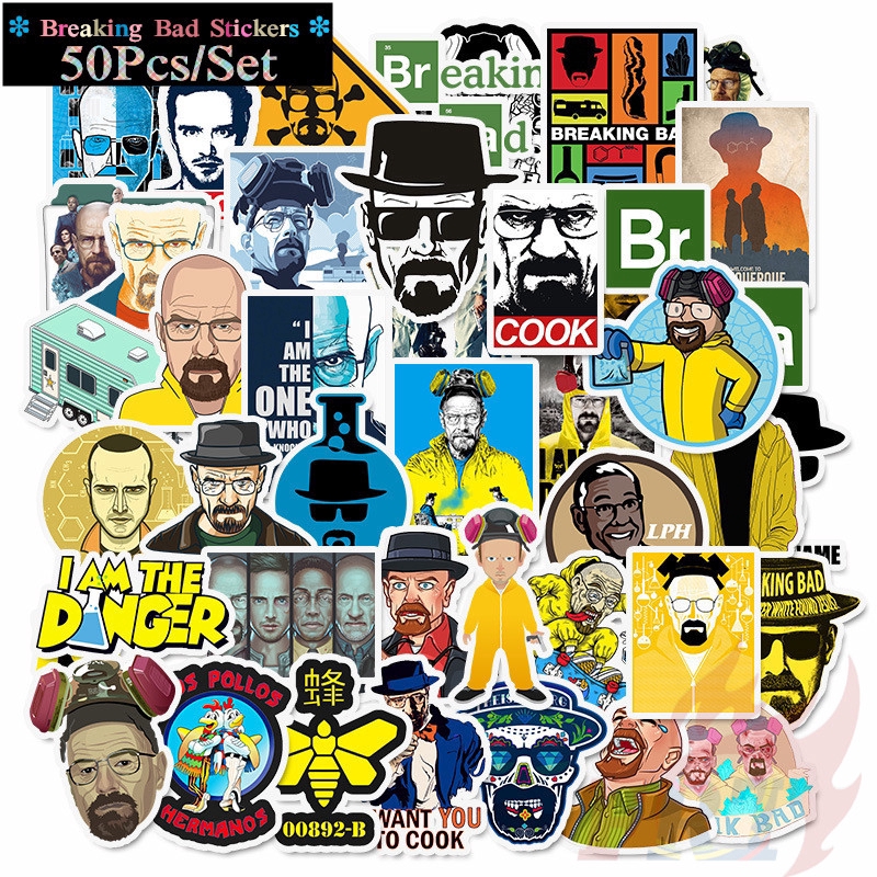 ❉ Breaking Bad Series 01 Stickers ❉ 50Pcs/Set DIY Fashion Waterproof Doodle Decals Stickers