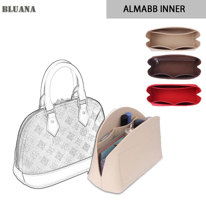 Bluana ALMA จัดระเบียบ และดันทรงกระเป๋า กระเป๋าผ้าสักหลาด สําหรับใส่จัดเก็บอุปกรณ์ BB D062