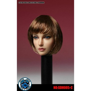 ฟิกเกอร์โมเดลรูปเป็ด 1/6 female head sculpt carved sdh 005 c 12