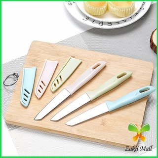 Zakii Mall มีด มีดปอกผลไม้ มีดเล็ก มีสแตนเลส มีดหั่น มีดทำครัว มีดพกพา มีดหลากสี Fruit Knife