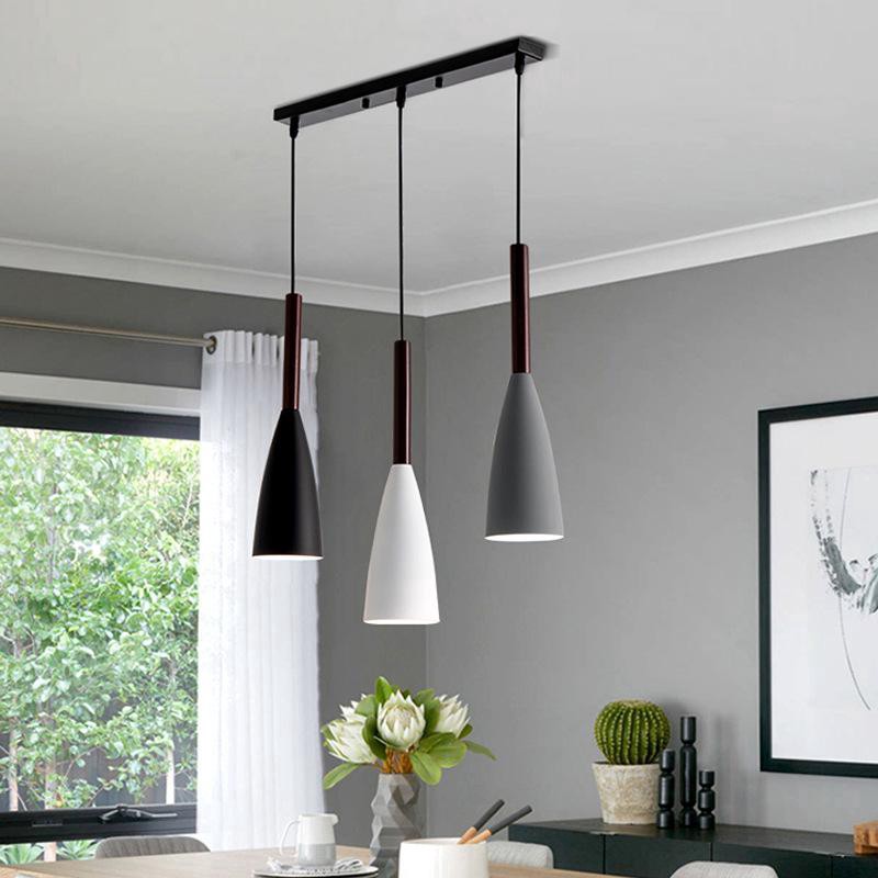 Modern 3 Light Nordic Pendant Lights, 3 Hanging Lights Above Dining Table