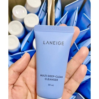 ลาเนจ Laneige Multi Deep Clean Cleanser 30 ml โฟมล้างหน้าสำหรับผิวผสมและผิวมัน EXP 12/2024