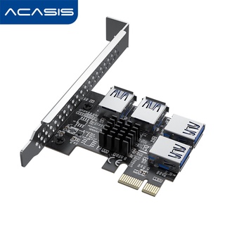 Acasis การ์ดขยาย PCI-E เป็น 4 USB3.0 พอร์ต PCI-E สําหรับ Windows Linux