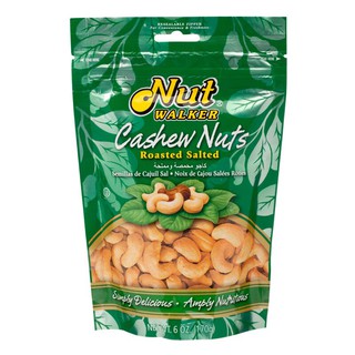 นัทวอล์คเกอร์เม็ดมะม่วงหิมพานต์อบเกลือ 160กรัม. Nut Walker Cashew Nuts, Salted 160 g.