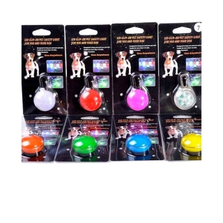 จี้ไฟ LED กระพริบ สำหรับติดปลอกคอสัตว์เลี้ยง สุนัข แมว
