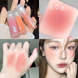 (⚠️ใส่โค้ด5B6WXB93ลด45) พร้อมส่ง/เก็บปลายทาง Herorange บลัชครีม บลัชออนโทนนู้ด ทาตาแก้มปาก3in1 เนื้อครีมติดทน กันน้ำ