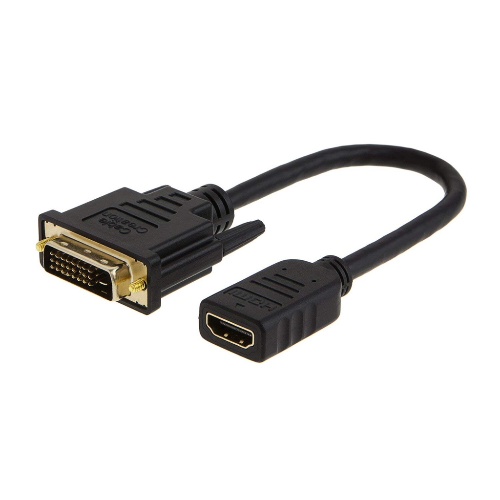สาย HDMI to DVI, อะแดปเตอร์ HDMI Female to DVI-D (24+1) ตัวผู้, อะแดปเตอร์ 1080P DVI to HDMI Convete