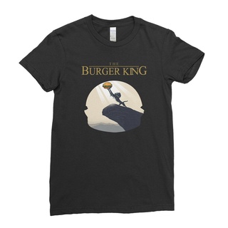 เสื้อยืดโอเวอร์ไซส์ใหม่สไตล์ขายร้อนผู้ชาย T เสื้อ Lion King Burger King น่ารัก Simba Funny Rise UpS-3XL