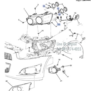 ACDelco หลอดไฟต่ำ CHEVROLET SONIC 1.4 1.6 ทุกปี