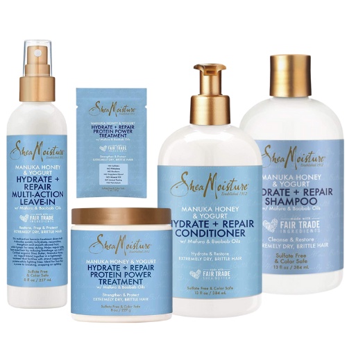 [iMONO ] Shea Moisture Shea Moisture Manuka Honey Yogurt Hydrate Repair Shampoo Conditioner | สครับรักษาโปรตีน