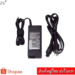 ZS Adapter Notebook อะแดปเตอร์ For HP 19.5V 4.62A หัว 4.5x3.0 mm (สีดำ)แถม สายไฟ AC